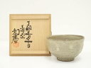 【中古】【タイムセール55%オフ】【茶道具】王母窯 豊住和廣造 粉引茶碗(共箱)【送料無料】茶道 抹茶 おしゃれ 抹茶茶碗 抹茶碗 和食器 レトロ 茶器 骨董 茶わん 茶会 茶の湯 8月 10月 夏 秋