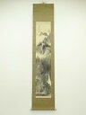 【中古】【ゴールデンウィークセール35%オフ】【書画】河野秋邨筆 山水図 肉筆絹本掛軸【送料無料】掛け軸 床の間 書 おしゃれ 絵画 表具 芸術 茶道 年中掛け...
