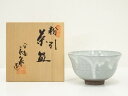 【中古】【茶道具】京焼 馬場京泉造 粉引茶碗(共箱)【送料無料】茶道 抹茶 おしゃれ 抹茶茶碗 抹茶碗 和食器 レトロ 茶器 骨董 茶わん 茶会 茶の湯 8月 10月 夏 秋