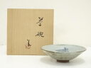 【中古】【茶道具】礒見忠司造 平茶碗(共箱)【送料無料】茶道 抹茶 おしゃれ 抹茶茶碗 抹茶碗 和食器 レトロ 茶器 骨董 茶わん 茶会 茶の湯 夏