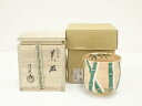 【中古】【ゴールデンウィークセール50%オフ】【茶道具】京焼 中村清彩造 色絵雪竹絵筒茶碗(共箱)【送料無料】茶道 抹茶 おしゃれ 抹茶茶碗 抹茶碗 和食器 レ...