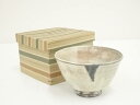 【中古】【茶道具】作家物 粉引茶碗(箱付)【送料無料】茶道 抹茶 おしゃれ 抹茶茶碗 抹茶碗 和食器 レトロ 茶器 骨董 茶わん 茶会 茶の湯 8月 10月 夏...