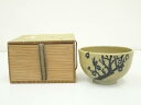 【中古】【ゴールデンウィークセール10%オフ】【茶道具】夢銘 作家物 梅図茶碗(保護箱)【送料無料】茶道 抹茶 おしゃれ 抹茶茶碗 抹茶碗 和食器 レトロ 茶器...