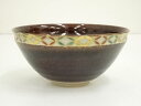 【中古】【ゴールデンウィークセール35%オフ】【茶道具】京焼 清閑寺窯 杉田祥平造 天目色絵七宝画茶碗【送料無料】茶道 抹茶 おしゃれ 抹茶茶碗 抹茶碗 和食器...