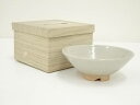 【中古】【茶道具】萩焼 萩殿窯造 平茶碗(箱付)【送料無料】茶道 抹茶 おしゃれ 抹茶茶碗 抹茶碗 和食器 レトロ 茶器 骨董 茶わん 茶会 茶の湯 夏