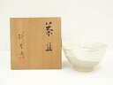 【中古】【茶道具】朝日焼 七十四代 朝日豊斎造 刷毛目茶碗(共箱)【送料無料】茶道 抹茶 おしゃれ 抹茶茶碗 抹茶碗 和食器 レトロ 茶器 骨董 茶わん 茶会 ...
