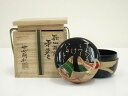 【中古】【ゴールデンウィークセール45%オフ】【茶道具】中村湖彩造 歌仙蒔絵平棗(共箱)【送料無料】茶道 茶道具 おしゃれ 茶器 なつめ 茶入 薄茶器 薄茶 薄...