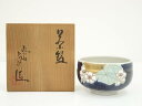 【中古】【ゴールデンウィークセール45%オフ】【茶道具】九谷焼 廣仙造 金彩色絵花文茶碗(共箱)【送料無料】茶道 抹茶 おしゃれ 抹茶茶碗 抹茶碗 和食器 レト...
