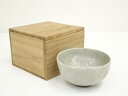 【中古】【タイムセール10%オフ】【茶道具】灰釉茶碗(保護箱)【送料無料】茶道 抹茶 おしゃれ 抹茶茶碗 抹茶碗 和食器 レトロ 茶器 骨董 茶わん 茶会 茶の...