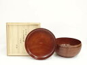 【中古】【タイムセール55%オフ】【茶道具】宮島製 ロクロ目喰籠(永田宗伴書付)(共箱)【送料無料】和食器 茶器 菓子器 おしゃれ 和菓子 主菓子 茶道 茶道具...