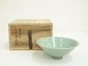 【中古】【ゴールデンウィークセール45%オフ】【茶道具】韓国陶窯 東谷 金正黙造 高麗青磁茶碗(共箱)【送料無料】茶道 抹茶 おしゃれ 抹茶茶碗 抹茶碗 和食器...