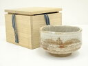 【中古】【茶道具】景峰造 志野茶碗(保護箱)【送料無料】茶道 抹茶 おしゃれ 抹茶茶碗 抹茶碗 和食器 レトロ 茶器 骨董 茶わん 茶会 茶の湯