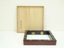 【中古】【茶道具】塗師 茶平一斎造 輪島塗 菊桐蒔絵炉縁(共箱)【送料無料】茶道具 茶道 おしゃれ ろぶち 茶室 お茶 お茶席 茶器 炉壇 道具 骨董 抹茶 茶...