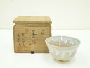 【中古】【茶道具】萩焼 東光山窯 十一代 大和松雁造 茶碗(共箱)【送料無料】茶道 抹茶 おしゃれ 抹茶茶碗 抹茶碗 和食器 レトロ 茶器 骨董 茶わん 茶会 ...