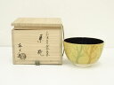 【中古】【ゴールデンウィークセール35%オフ】【茶道具】京焼 加藤松香造 仁清金霞立木茶碗(共箱)【送料無料】茶道 抹茶 おしゃれ 抹茶茶碗 抹茶碗 和食器 レ...