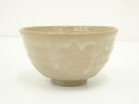 【中古】【茶道具】作家物 白釉茶碗【送料無料】茶道 抹茶 おしゃれ 抹茶茶碗 抹茶碗 和食器 レトロ 茶器 骨董 茶わん 茶会 茶の湯