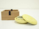 【中古】【ゴールデンウィークセール10%オフ】【香道】吉向焼 吉向造 黄菊香合(保護箱)【送料無料】茶道具 茶道 香道 香道具 おしゃれ かわいい アンティーク...