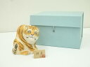 【中古】【ゴールデンウィークセール35%オフ】【陶芸・陶器】人形師 中村信喬造 干支寅置物(箱付)【送料無料】