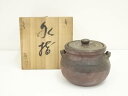 【中古】【タイムセール35%オフ】【茶道具】丹波焼 市野省三造 耳付水指(共箱)【送料無料】