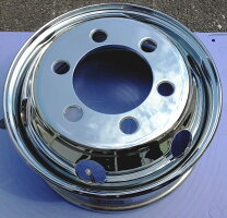 中国製メッキホイールトラック・ダンプ・中型車用サイズ17.5×6006Hフロント用