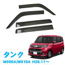 ★割引クーポン配布中★トヨタ タンク M900A/M910A 全グレード対応 平成28年11月〜令和2年9月 純正型サイドバイザー/ドアバイザー 1台分（4枚セット）脱脂綿・留め具一式・取付説明書付 あす楽 即納 大型商品