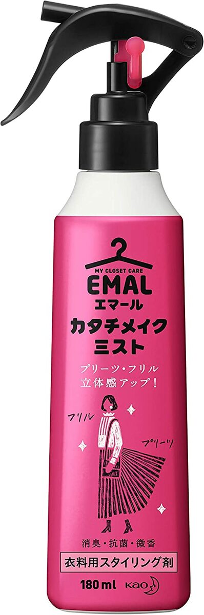 EMAL エマール カタチメイク ミスト 本体 180ml 衣装用スタイリング剤 衣装用 スタイリング剤 花王 メイクミスト