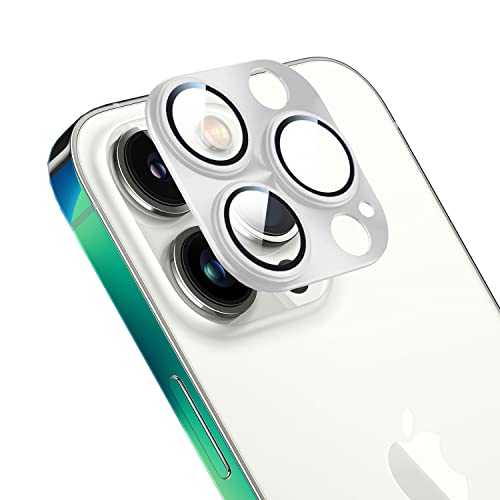 iPhone 14 Pro/iPhone 14 Pro Maxカメラフィルム アルミ合金製 AR高透過率強化ガラス Apapeyaレンズ全面保護 14プロカメラカバー 0.25mm超薄 一体型レンズ保護フィルム レンズ保護ケース アイ…
