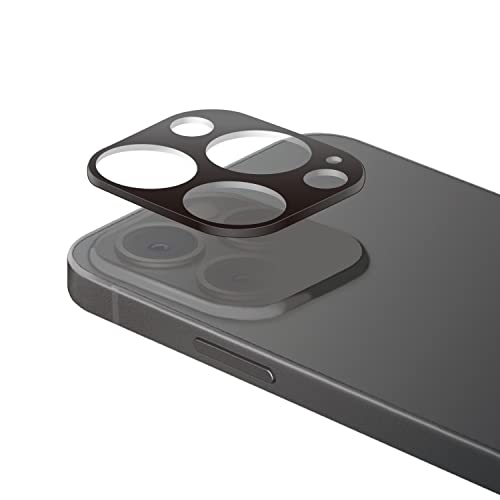 エレコム iPhone 13 Pro / 13 Pro Max カメラレンズカバー ガラス ブラック PM-A21CFLLP1BK
