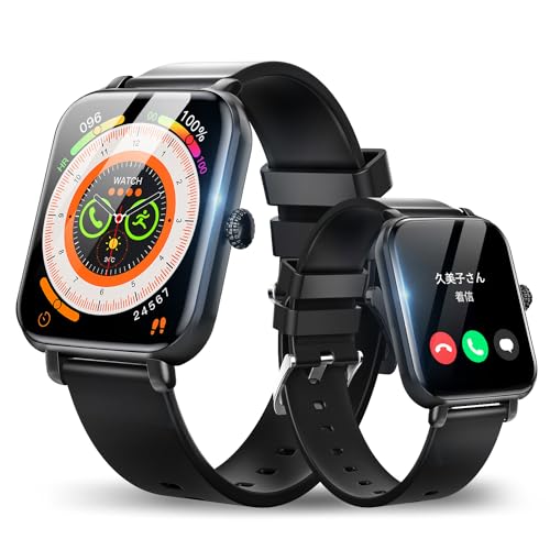 X}[gEHb` Bluetoothʘbt iPhoneΉ AhChΉ 1.85C` v ʌv X}[guXbg fB[X rv Bluetooth 5.3 ՃJX^ 200ވȏ㕶 Smart Watch