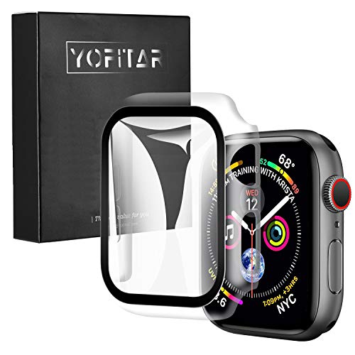 YOFITAR Apple Watch p P[X series6/SE/5/4 40mm AbvEHb`یJo[ KXtB ̌^ PCf Sʕی ^ ȒP ϏՌ ߗ wh~ h~ NA