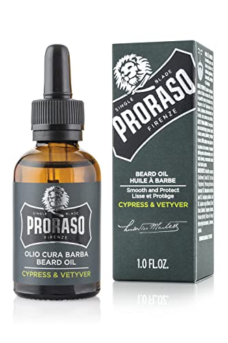 PRORASO (ポロラーソ) ビアードオイル サイプレスベチバー 髭用オイル アフターシェーブ トリートメント スタイリング イタリア製 30mL