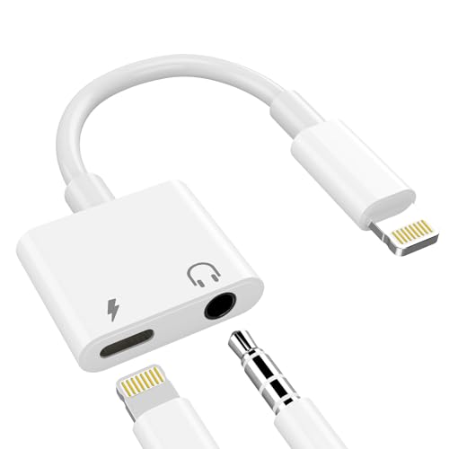 TOMPOL iPhone イヤホン変換アダプタ MFi認証品 純正チップ Lightning 3.5mm イヤホンジャック 変換 2in1 充電 イヤホン 同時 二股ケーブル 急速充電 HiFi音質 iPhone14/13/12/11/X/8/7