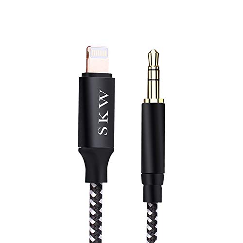 SKW 3.5mm ϊP[u MFiF Cz iPhone ϊP[u Lightning to AUX ϋviC҂ HIFI wbhtH Xs[J[Ȃǂɐڑ iPhone14 Pro Max/iPhone13/iPhon