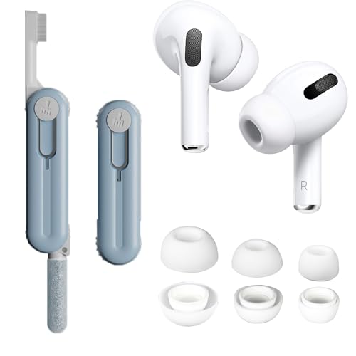 3yA Airpods ProppC[`bvAmCY_NVz[ƃN[i[LbgtA5 in 1̎[\ȃN[jOyAirpods PropVRC[`bvA_XgbVA3TCY(S/M/L)-zCg