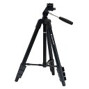 Fotopro 三脚 120cm 4段階 調節 小型 3WAY 雲台 収納袋 ビデオカメラ カメラ デジカメ 一眼レフ 対応 アルミ製 DIGI-204 BK ブラック