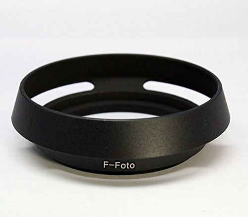 F-Foto クラシックメタルレンズフード　ブラック 49mm 各社対応ライカ風メタルフード