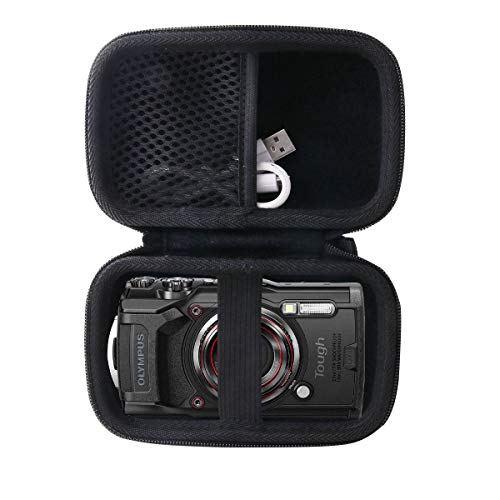 OLYMPUS(ѥ) Tough TG-7/TG-6/TG-5/TG-4 ǥ륫ѼǼ-WERJIA (storage case-Black)