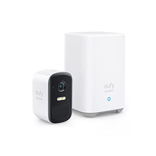 Anker Eufy Security eufyCam 2C 1-Cam Kit OJ ZLeBJ/hƃJO/lbg[NJ/obe[ 180ԘAgp / 1080p tHD/ǉsv/ IP67 / X|bg