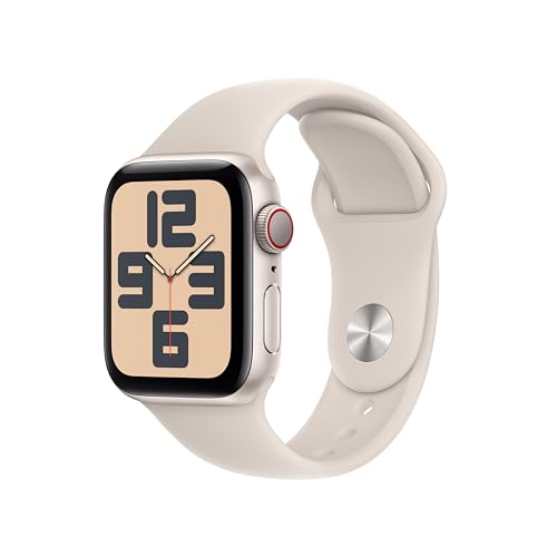 Apple Watch SE (񐢑, 2023) GPS + Cellular (40mm)P[Xp 40mmX^[CgA~jEP[XƃX^[CgX|[coh - S/M tBbglXgbJ[ƐgbJ[ Փˎ̌o S