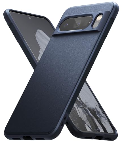 Ringke Pixel8 Pro ケース ONYX TPU 滑り止め 落下防止 耐衝撃 米軍MIL規格取得 軽量ケース 柔軟ケース スマホケース スマホカバー ピクセル8 プロ (ストラップホールあり) - Navy