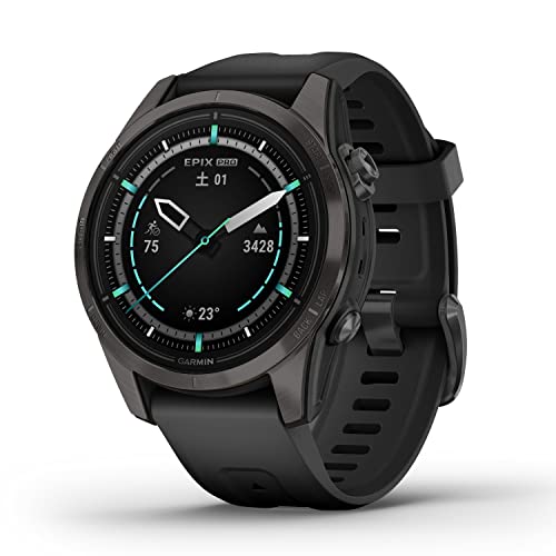 ガーミン(GARMIN) epix Pro 42mm Sapphire Ti Carbon Gray DLC/Black AMOLEDディスプレイ搭載 マルチスポーツGPSウォッチ 日本正規品