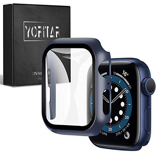 YOFITAR Apple Watch p P[X series6/SE/5/4 40mm AbvEHb`یJo[ KXtB ̌^ PCf Sʕی ^ ȒP ϏՌ ߗ wh~ h~ (series4/5/SE/6 4