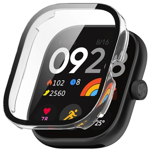 AiMaoo Xiaomi Redmi Watch 4 Ή P[X KXtB ی Jo[ d|PCf ̉ ϏՌ h~ ϐFh~ SʃJo[ Sʕی X}[gEHb` Xiaomi Redmi Watch 4 p (NA)