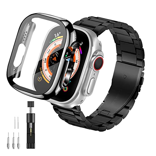 ANYOI Ή Apple Watch oh 49mm یP[Xt Apple Watch oh XeX AbvEHb` oh xg Apple Watch Ultra AbvEHb`Ultra Ή Ղ邤