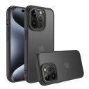 iPhone 15 Pro Max ケース15 pro MaxケースiPhone15 Pro Max ケース スマホカバー 耐衝撃 指紋防止 滑り止め マット半透明 黄ばみなし レンズ保護 米軍MIL規格アイフォン 15 pro Max 用カバー イン