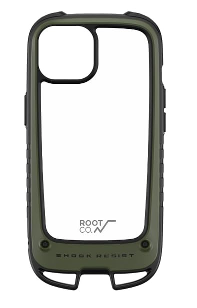 ROOT CO. iPhone15p GRAVITY Shock Resist Case +Hold.(J[L)