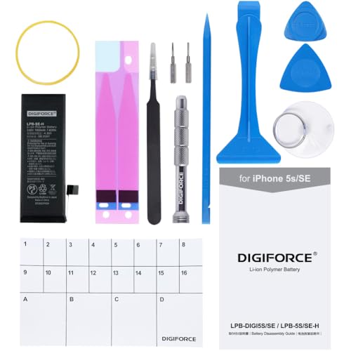 DIGIFORCE for iPhone SE 1 ݊ obe[ 1950mAh PSE}[N\ t { /H/obe[V[ t (HZbg)