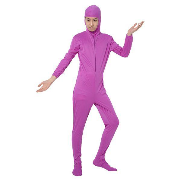 サンキインターネット販売店の全身タイツ 大きい サイズ 紫 パープル 170〜185cm メンズ レディース 男 女 コスプレ ハロウィン 発表会 子供 衣装 宴会 結婚式 余興 忘年会 新年会 仮装 学園祭【1点メール便可】｜アングル2