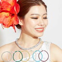 グラスビーズ ネックレス マグネット Maunaloa マウナロア フラダンス 首飾り イベント アクセサリー 小物 ハワイアン 【6点までメール便可能】