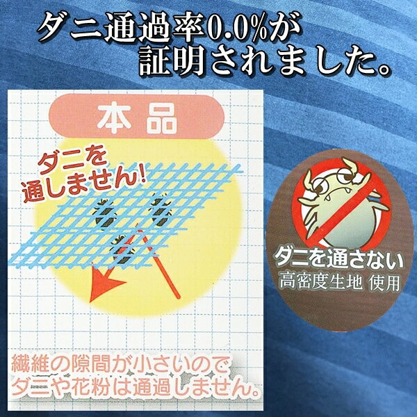 ダニ通過0% まくら カバー 43×63cm ...の紹介画像2
